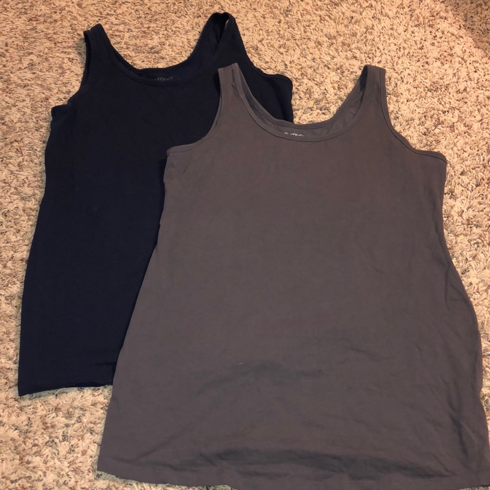 2 Pack Bump Start Maternity Tanks - navy/grey - S